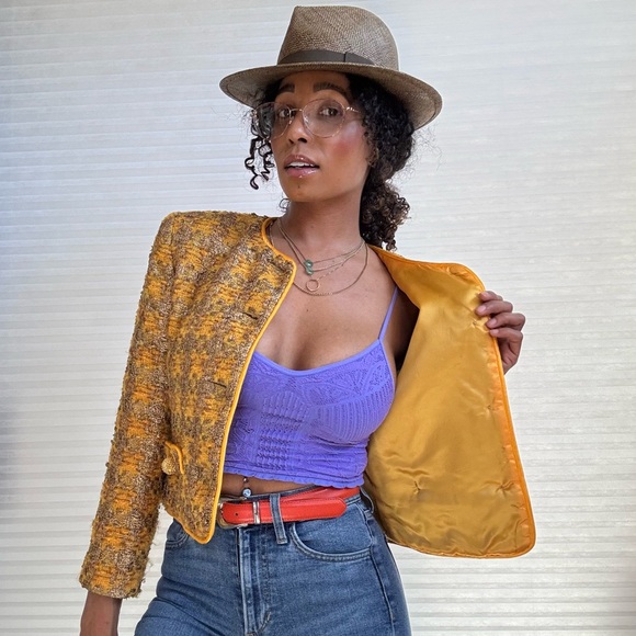 Mimmina 80’s Vintage Cropped Coat - Picture 3 of 15